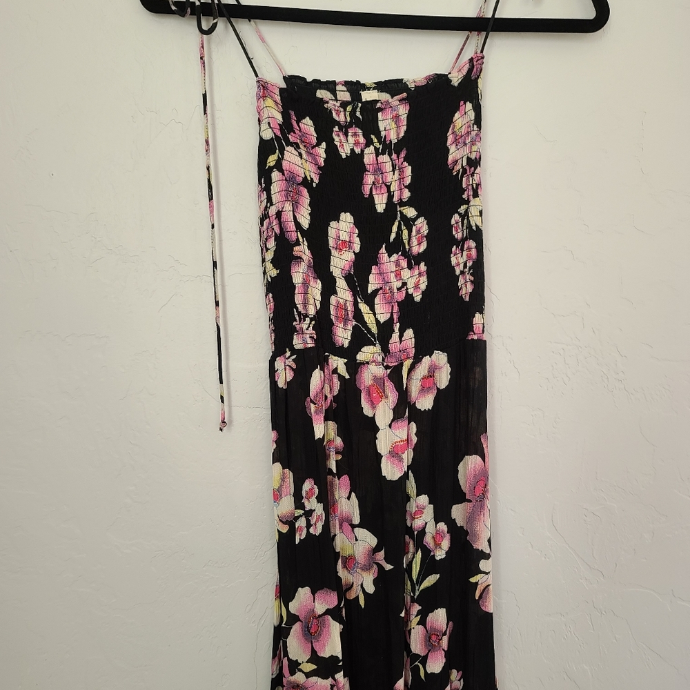 Maxi back flower print